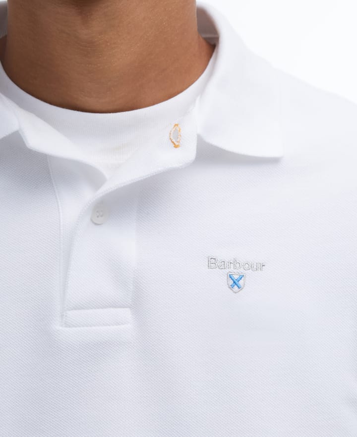 Barbour Men's Sports Polo Shirt White Barbour