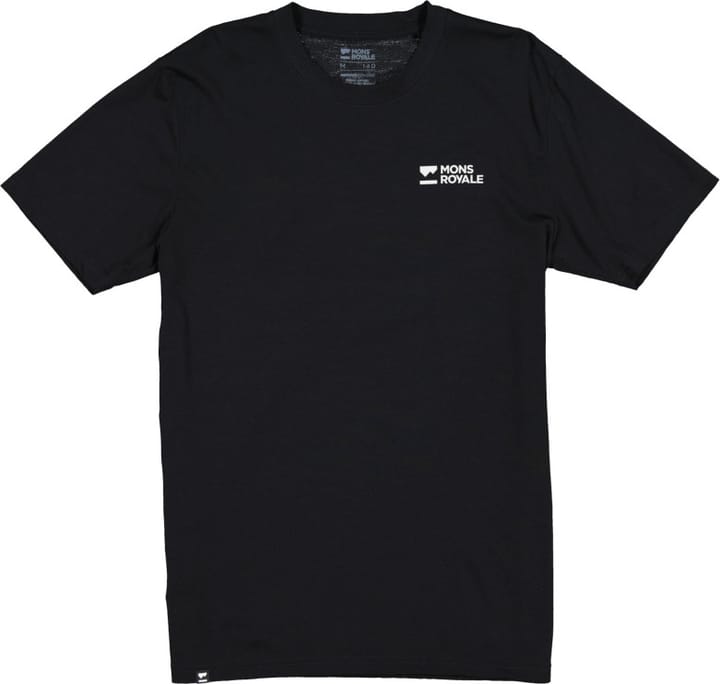 Mons Royale Men's Icon Merino Air-Con T-Shirt Black Mons Royale