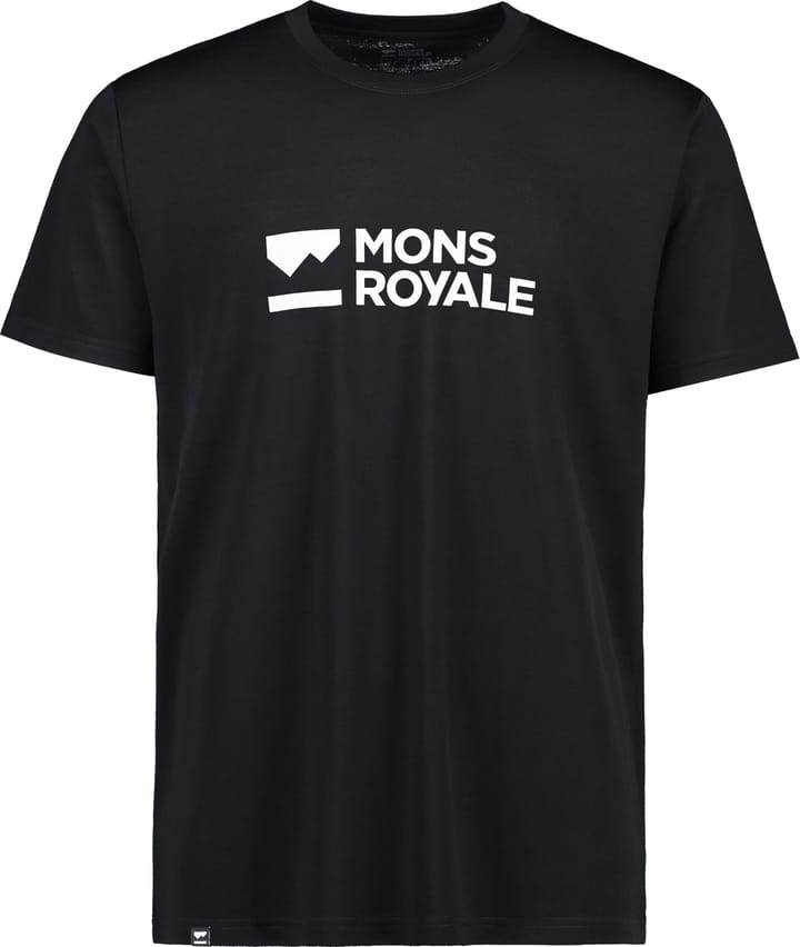 Mons Royale Men's Icon Merino Air-Con T-Shirt Black Mons Royale