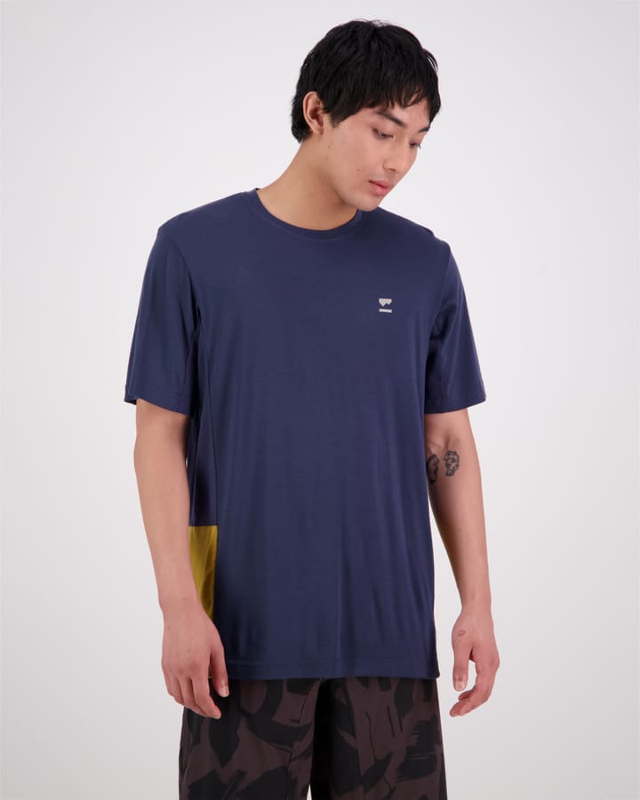 Mons Royale Men's Tarn Merino Shift T-Shirt Cumin / Midnight Mons Royale