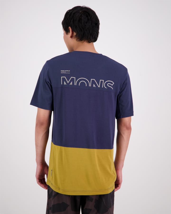 Mons Royale Men's Tarn Merino Shift T-Shirt Cumin / Midnight Mons Royale