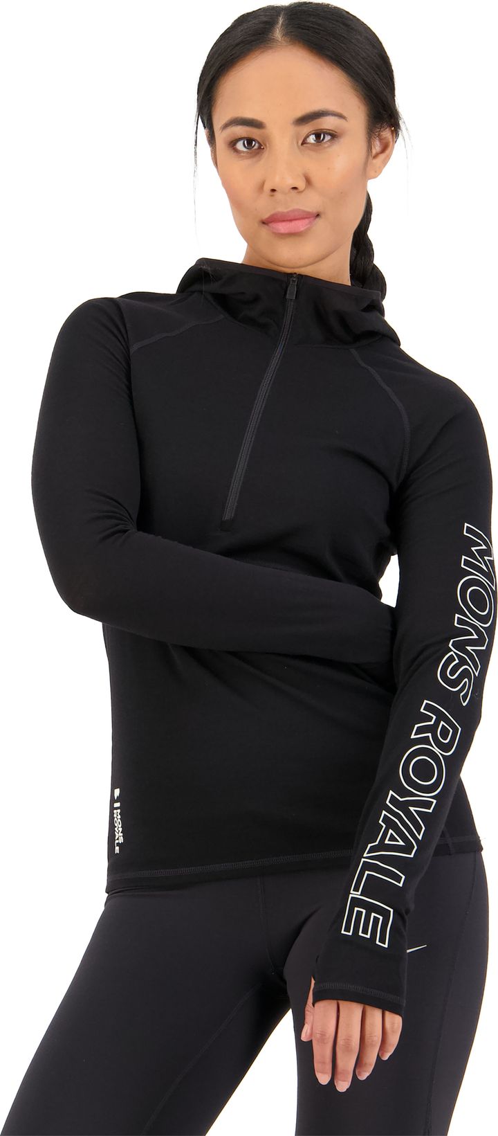 Mons Royale Women's Bella Tech Hood Black Mons Royale