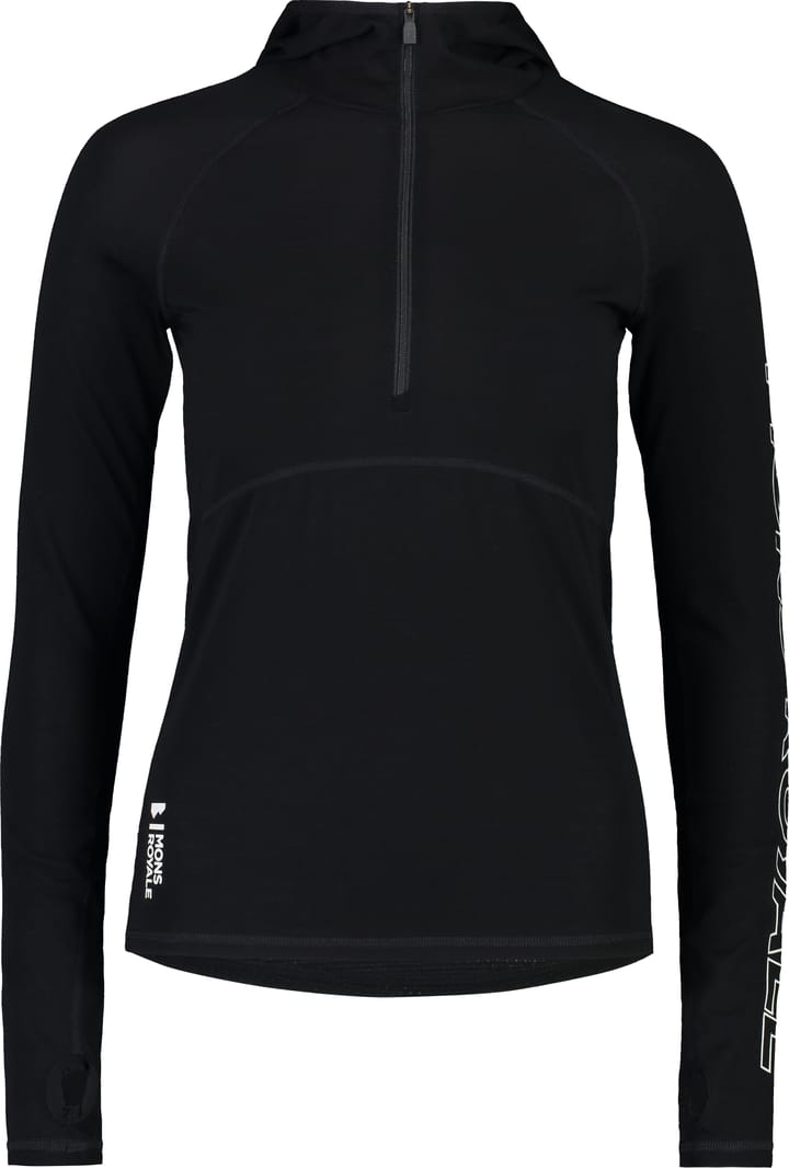 Mons Royale Women's Bella Tech Hood Black Mons Royale