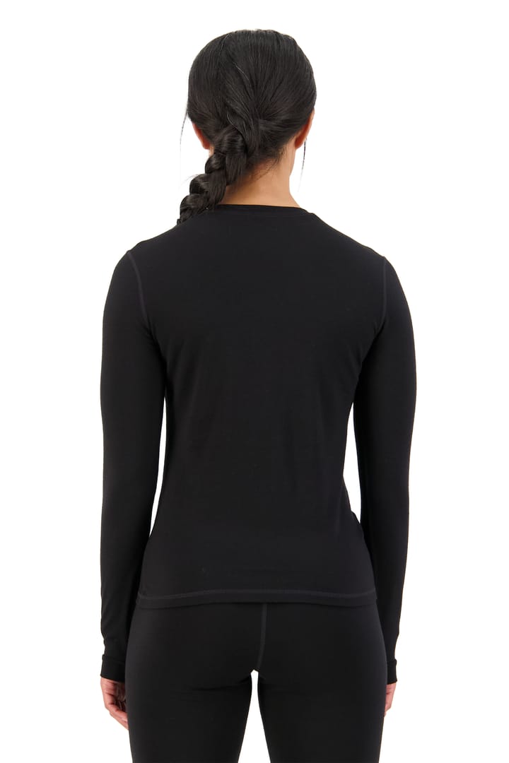 Women's Cascade Merino Flex 200 Long Sleeve Black Mons Royale