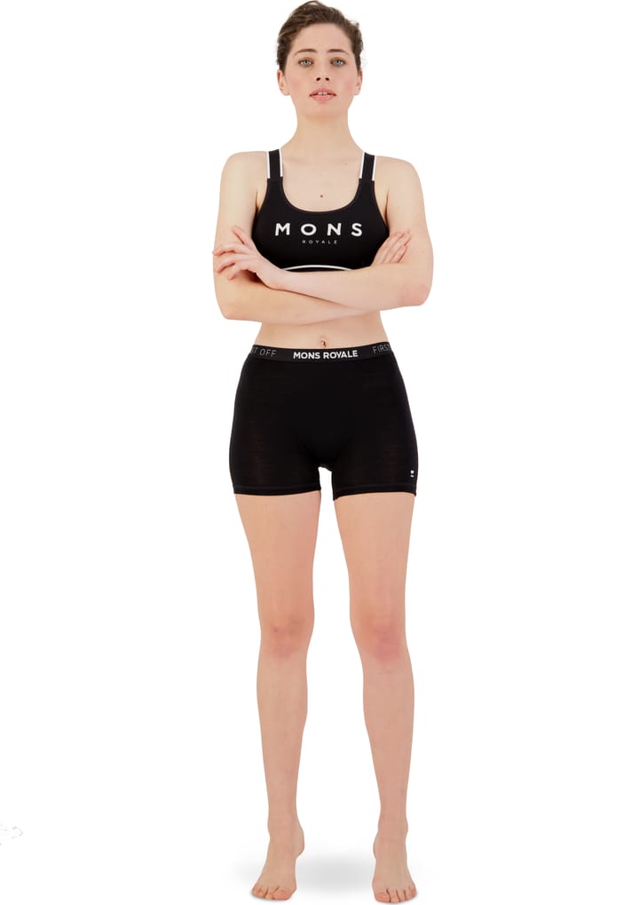 Women's Hannah Hot Pant Black Mons Royale