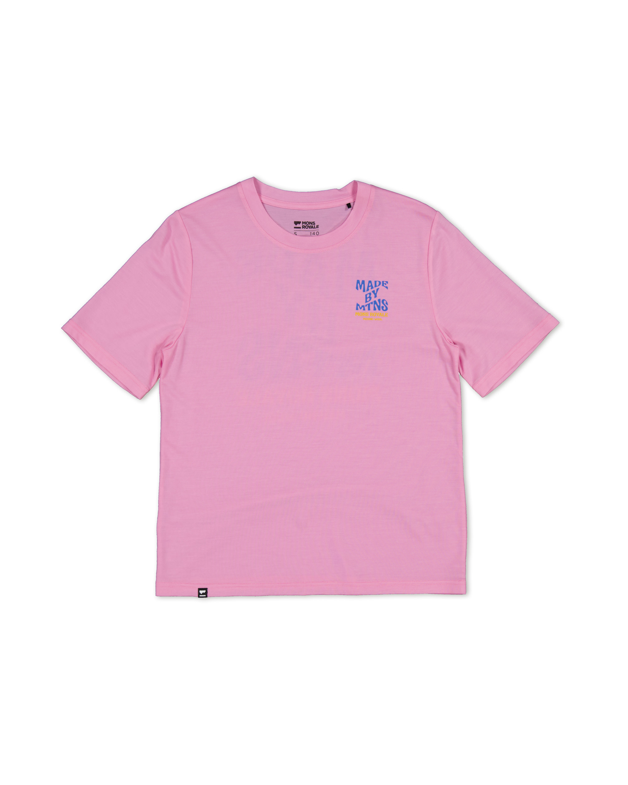 Mons Royale Women’s Icon Merino Air-Con Relaxed Tee Pop Pink