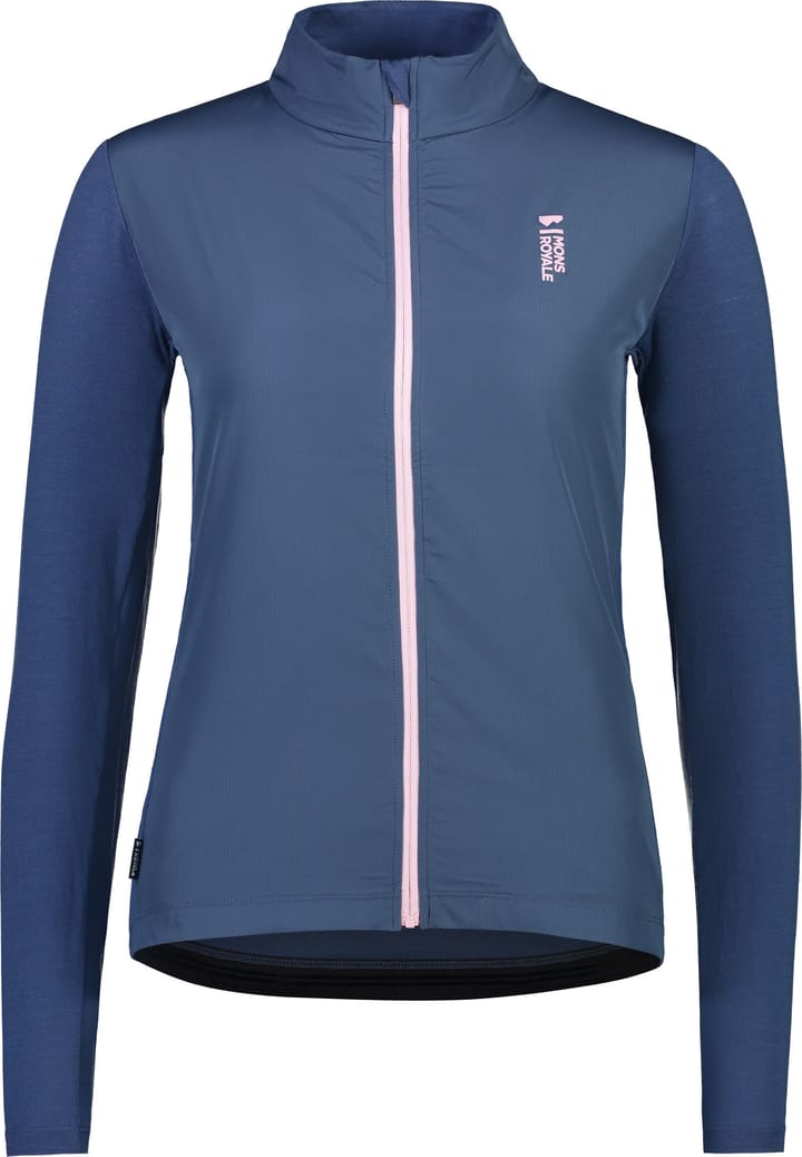 Women's Redwood Wind Jersey Dark Denim Mons Royale