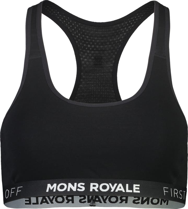 Women's Sierra Sports Bra Black Mons Royale