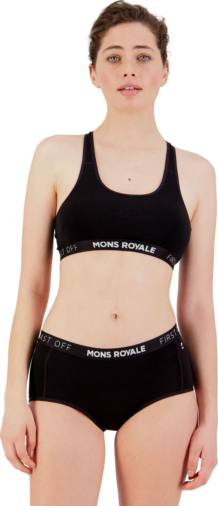 Women's Sierra Sports Bra Black Mons Royale