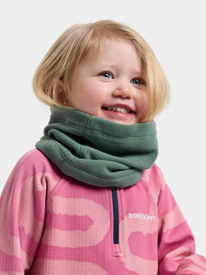 Didriksons Kids' Monte Neckwarmer Dark Moss Didriksons