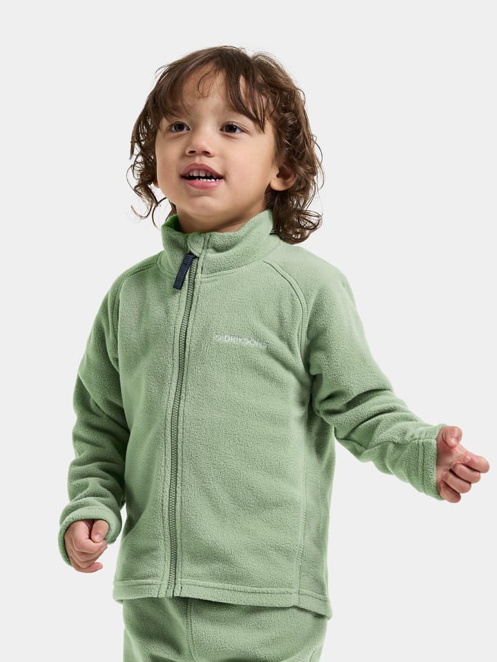 Didriksons Kids' Monte Full Zip 10 Sage Green Didriksons