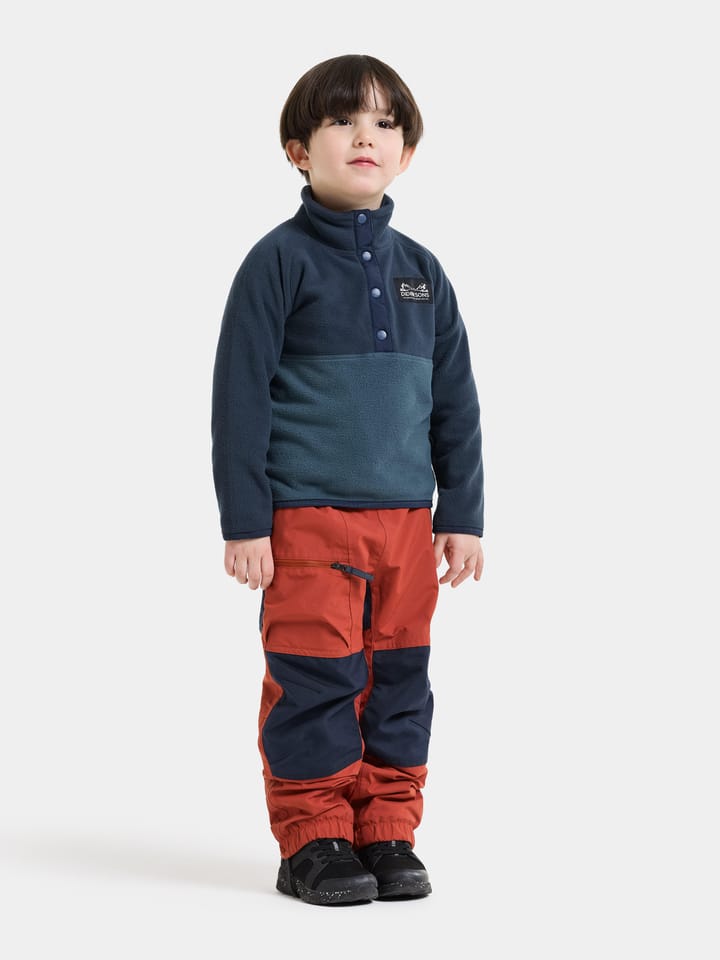 Didriksons Kids' Monte Half Button Mountain Blue Didriksons