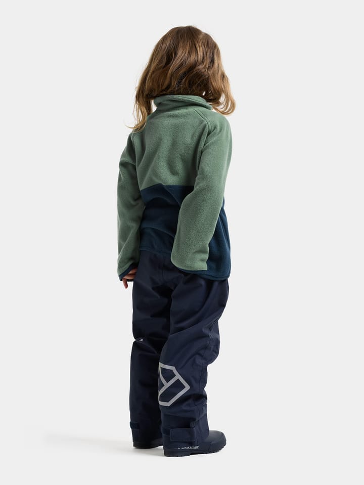 Didriksons Kids' Monte Half Button Dark Moss Didriksons