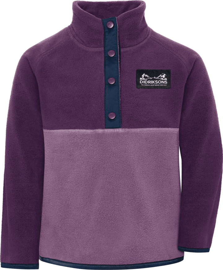 Didriksons Kids' Monte Half Button Northen Purple Didriksons
