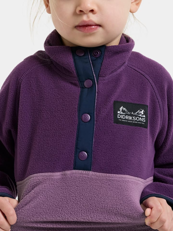 Didriksons Kids' Monte Half Button Northen Purple Didriksons