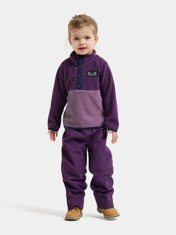 Didriksons Kids' Monte Half Button Northen Purple Didriksons
