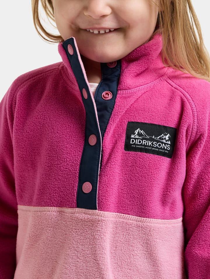 Didriksons Kids' Monte Half Button Cactus Pink Didriksons