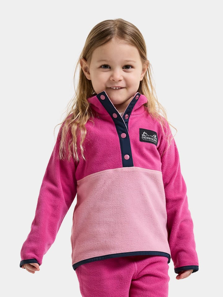 Didriksons Kids' Monte Half Button Cactus Pink Didriksons