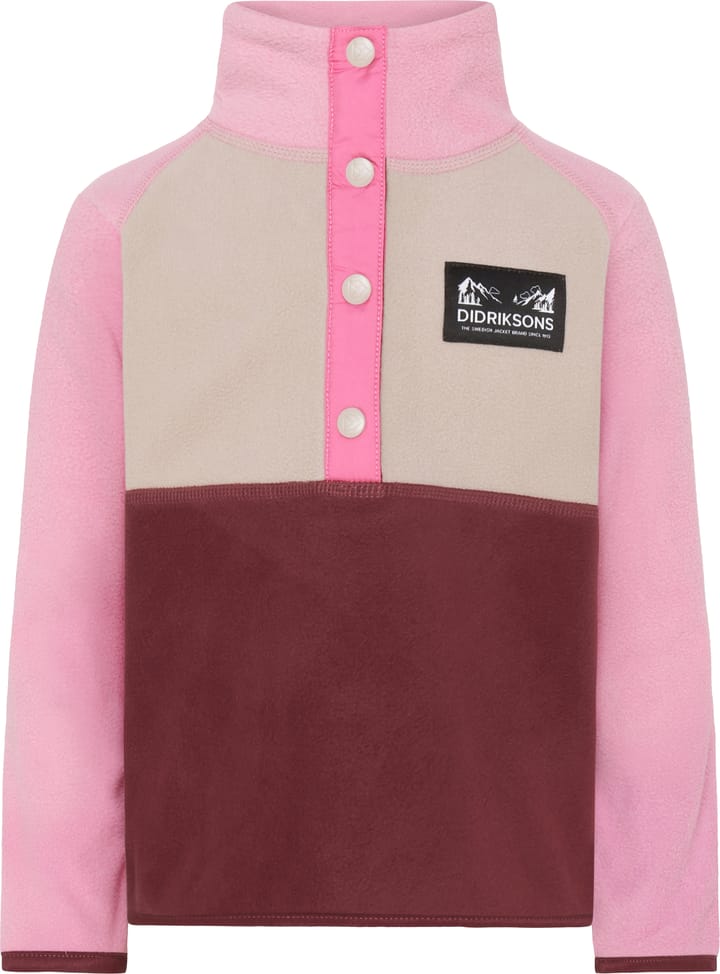 Didriksons Kids' Monte Half Button 4 Anemon Red Didriksons