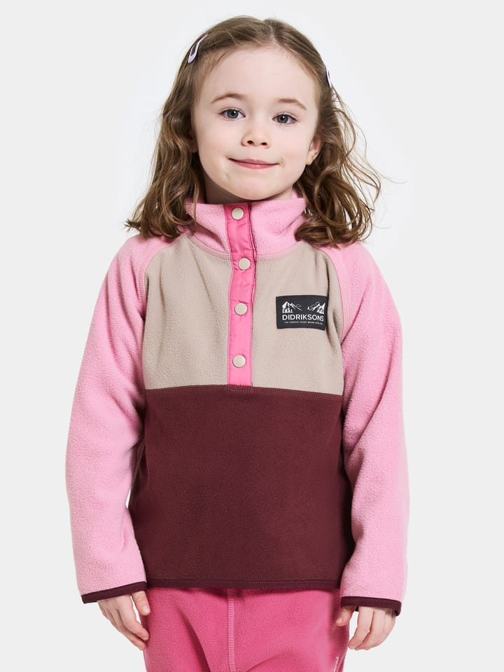 Didriksons Kids' Monte Half Button 4 Anemon Red Didriksons