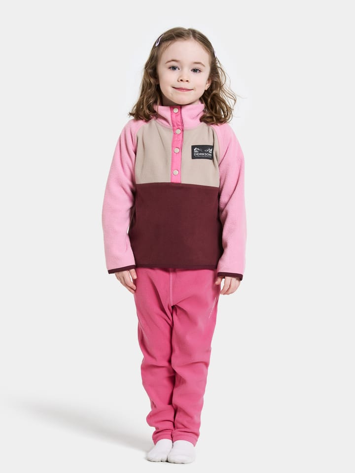 Didriksons Kids' Monte Half Button 4 Anemon Red Didriksons