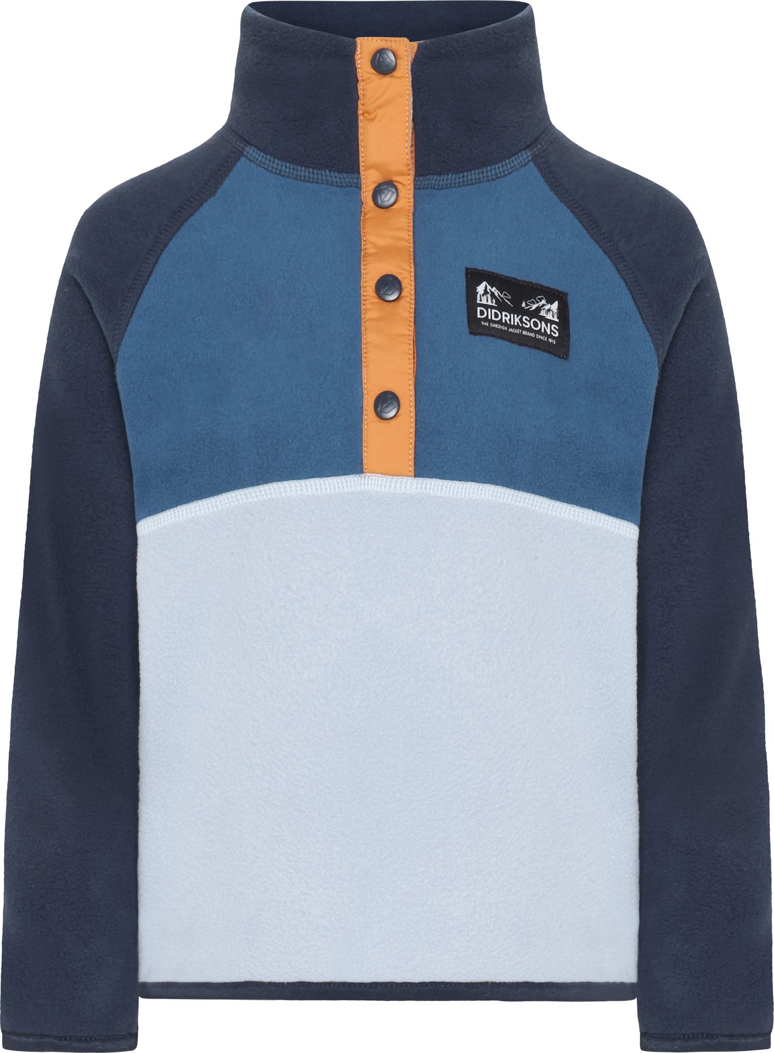 Didriksons Kids' Monte Half Button 4 Cloud Blue