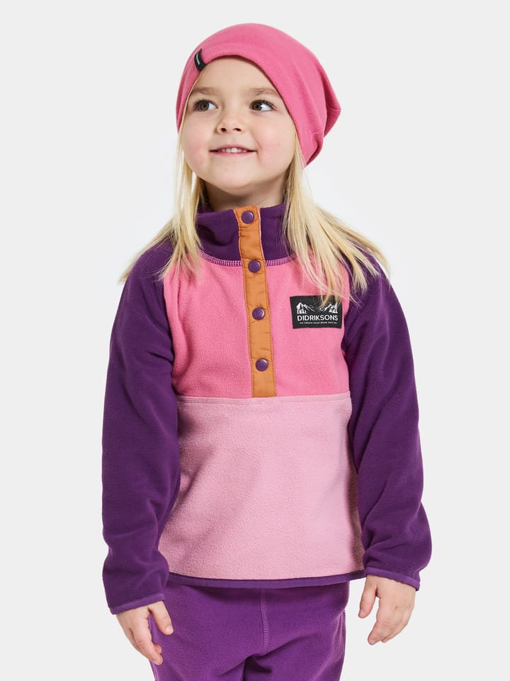 Didriksons Kids' Monte Half Button 4 Light Heather Pink Didriksons