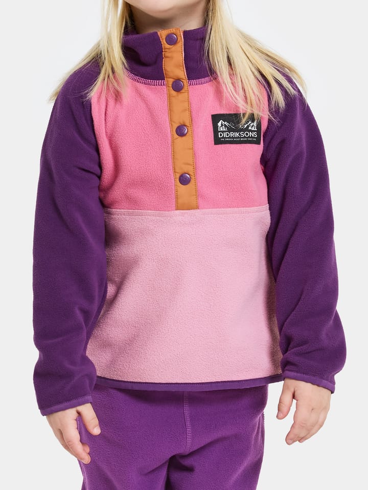 Didriksons Kids' Monte Half Button 4 Light Heather Pink Didriksons