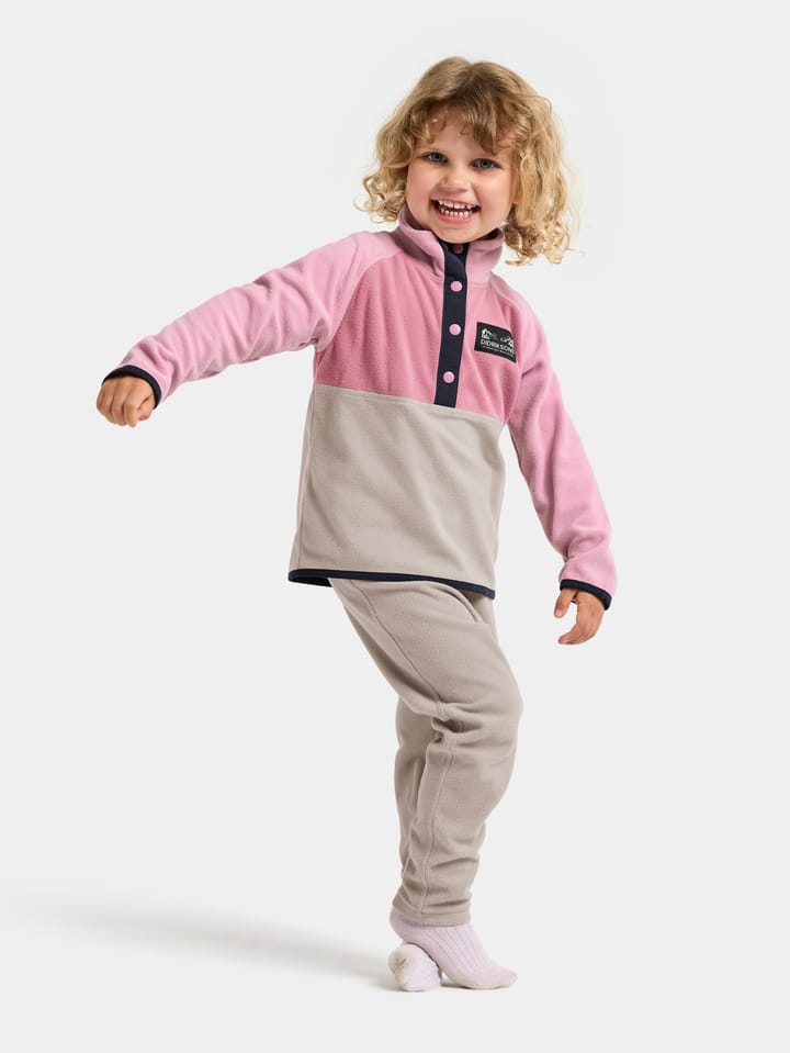 Didriksons Kids' Monte Half Button 5 Heather Pink Didriksons