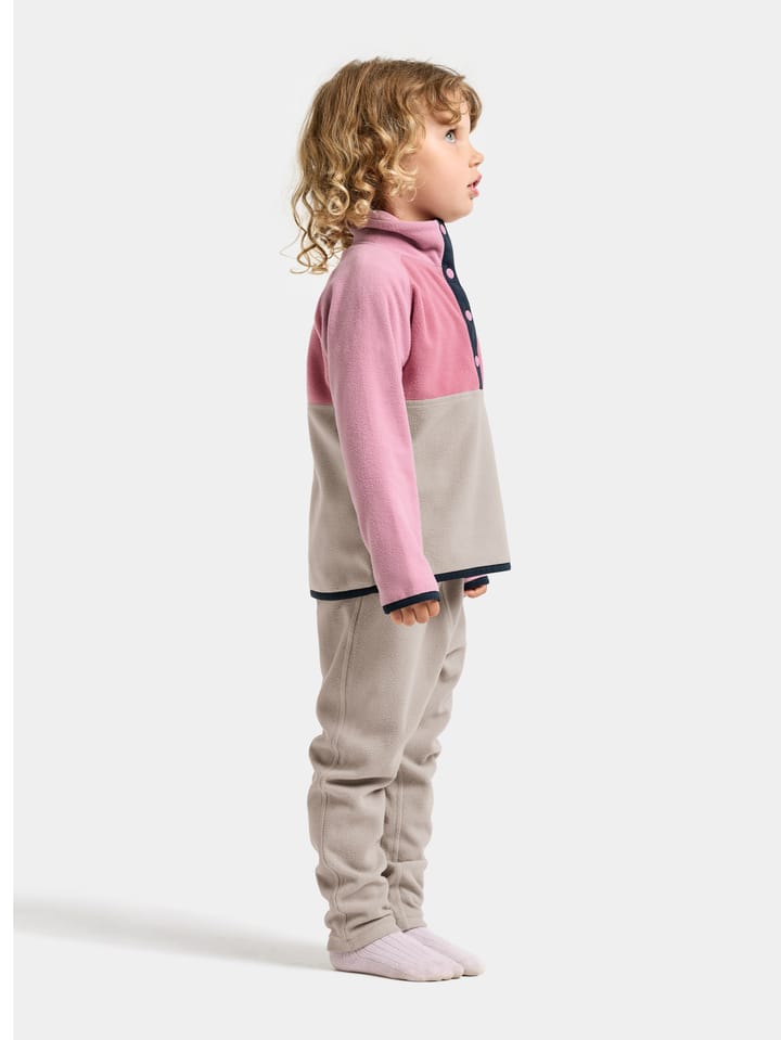 Didriksons Kids' Monte Half Button 5 Heather Pink Didriksons