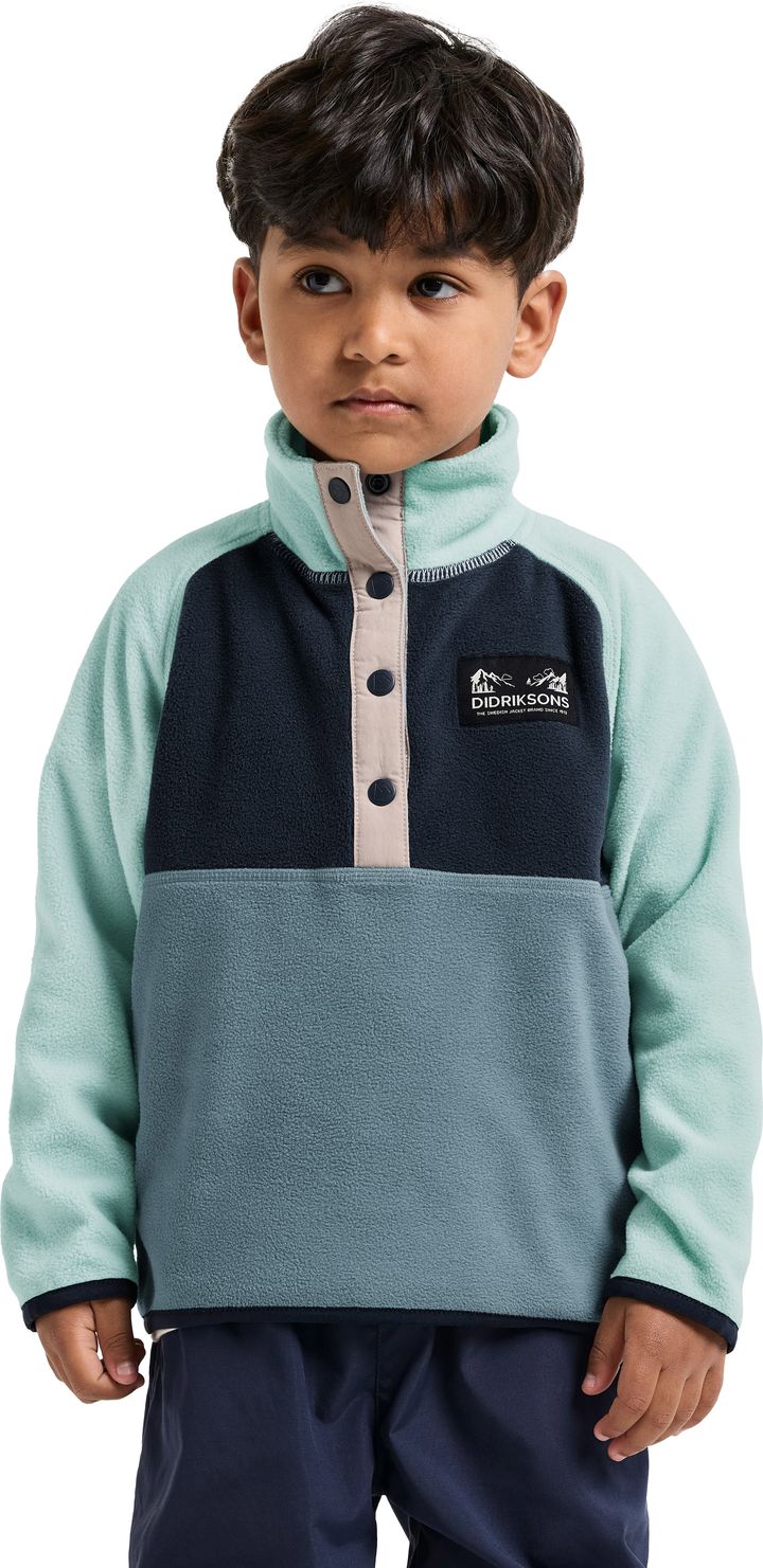 Didriksons Kids' Monte Half Button 5 Factory Blue Didriksons