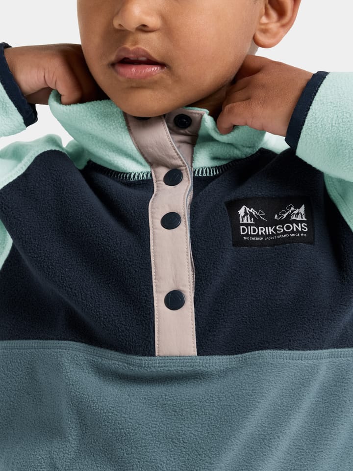 Didriksons Kids' Monte Half Button 5 Factory Blue Didriksons