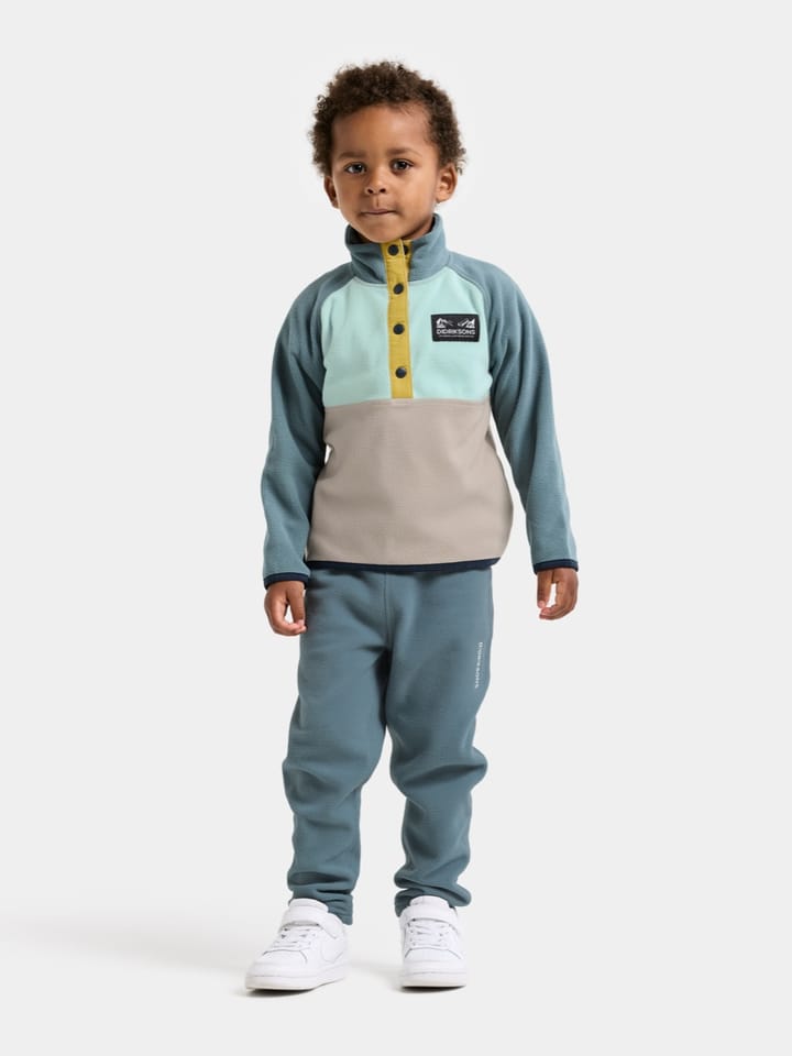 Didriksons Kids' Monte Half Button 5 Ocean Mint Didriksons