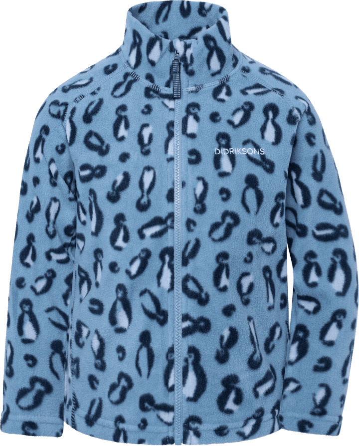 Didriksons Kids' Monte Printed Full-Zip Penguino Blue Didriksons
