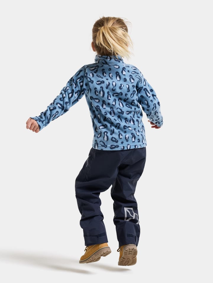 Didriksons Kids' Monte Printed Full-Zip Penguino Blue Didriksons