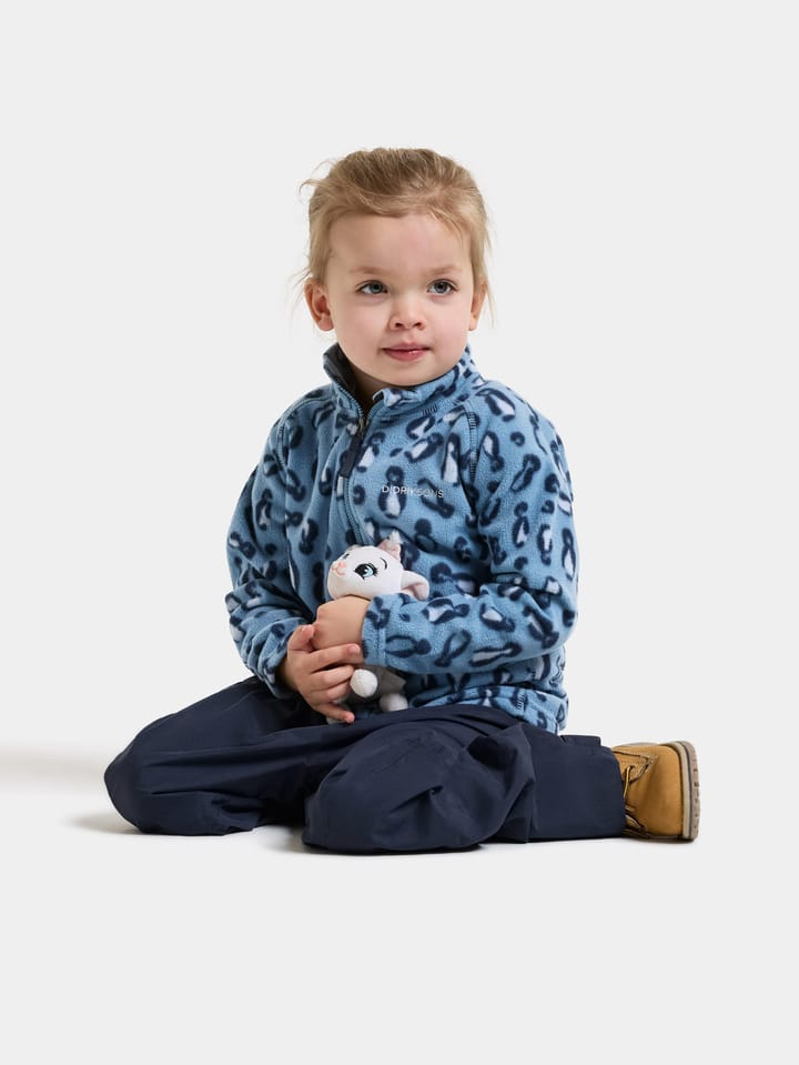 Didriksons Kids' Monte Printed Full-Zip Penguino Blue Didriksons