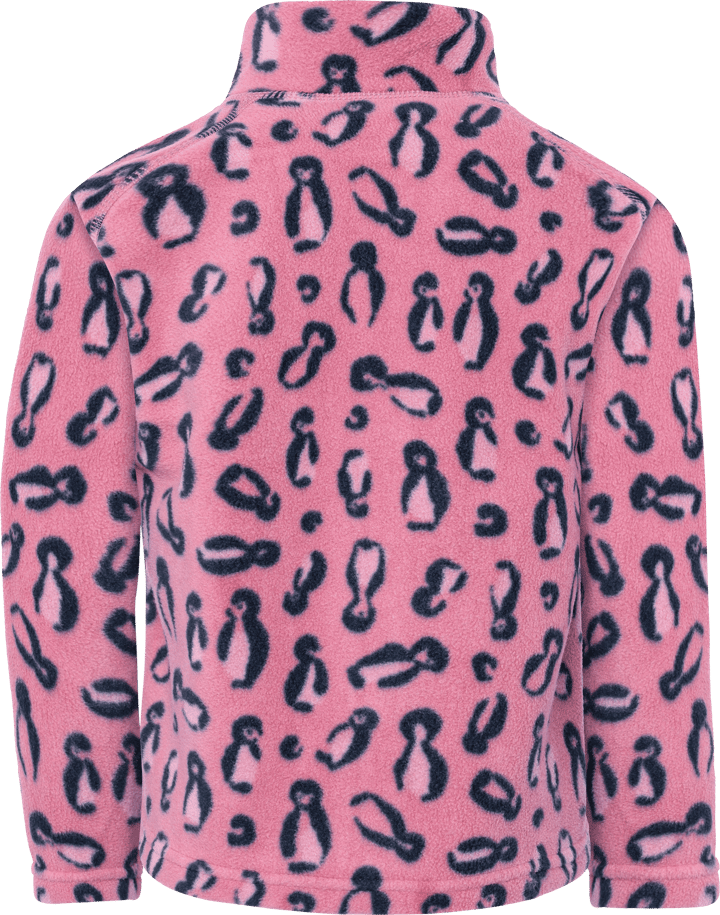 Didriksons Kids' Monte Printed Full-Zip Penguino Pink Didriksons