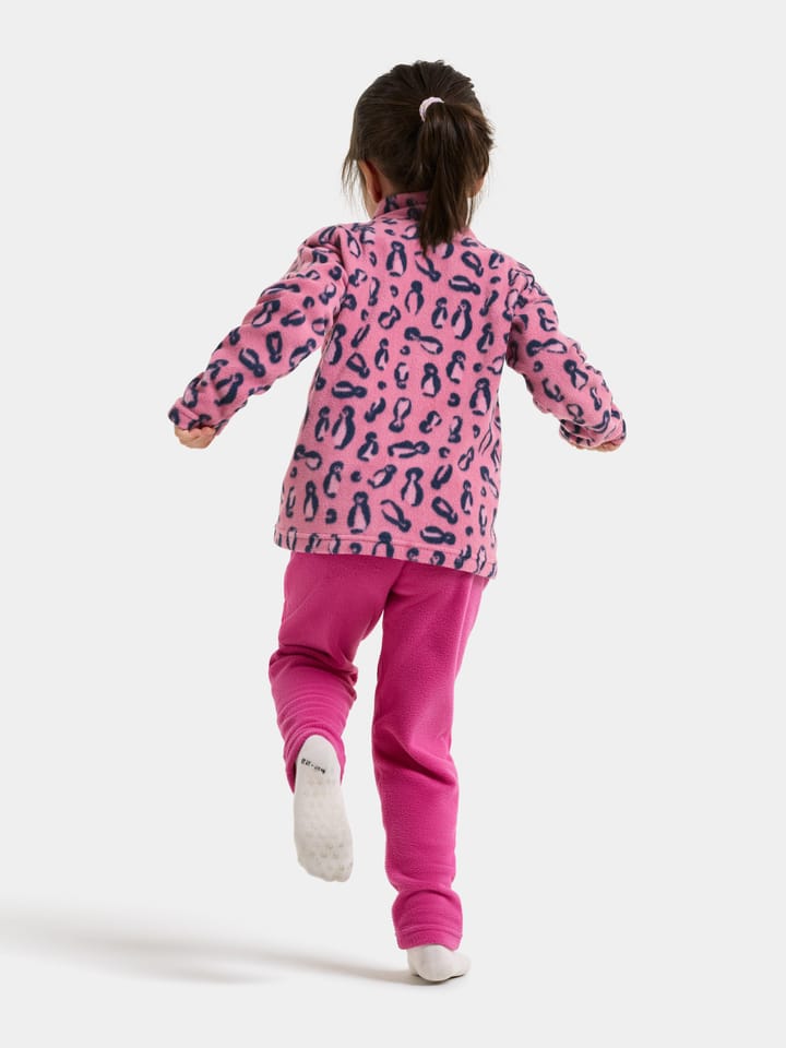 Didriksons Kids' Monte Printed Full-Zip Penguino Pink Didriksons