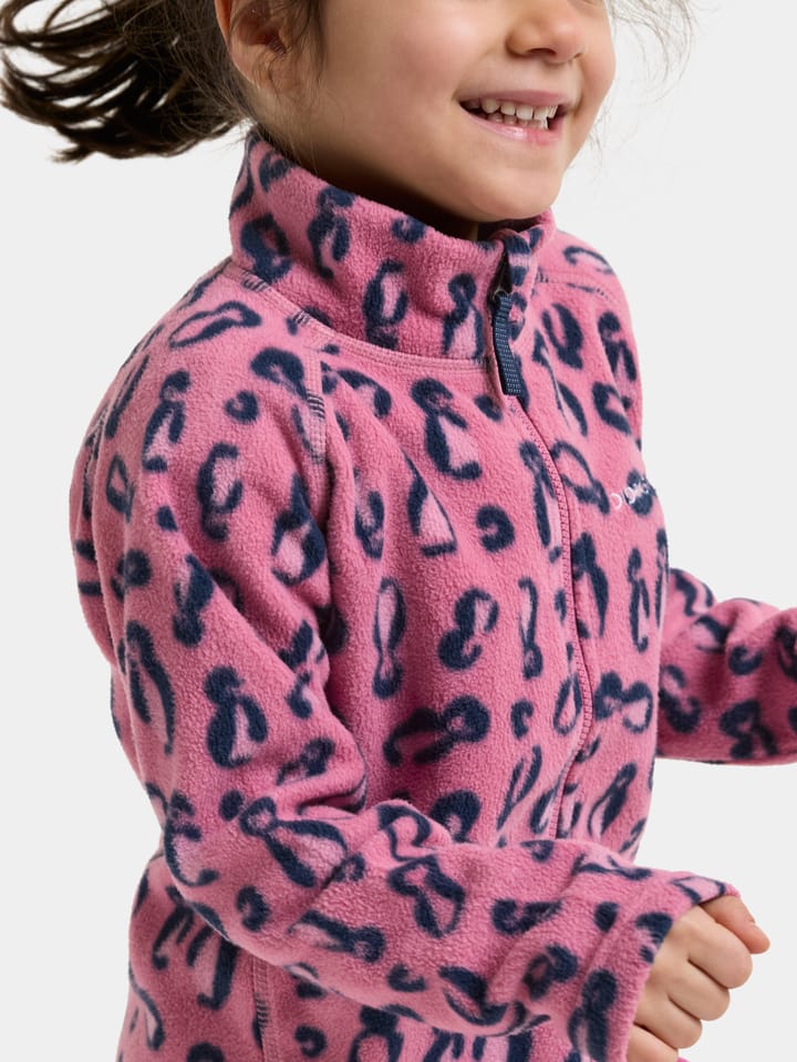 Didriksons Kids' Monte Printed Full-Zip Penguino Pink Didriksons