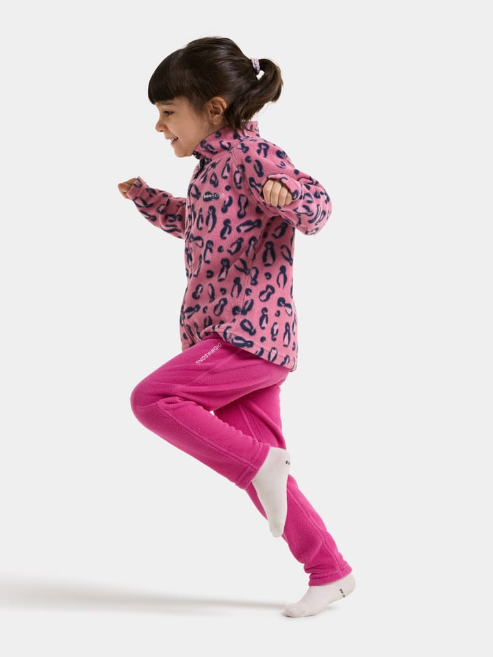 Didriksons Kids' Monte Printed Full-Zip Penguino Pink Didriksons