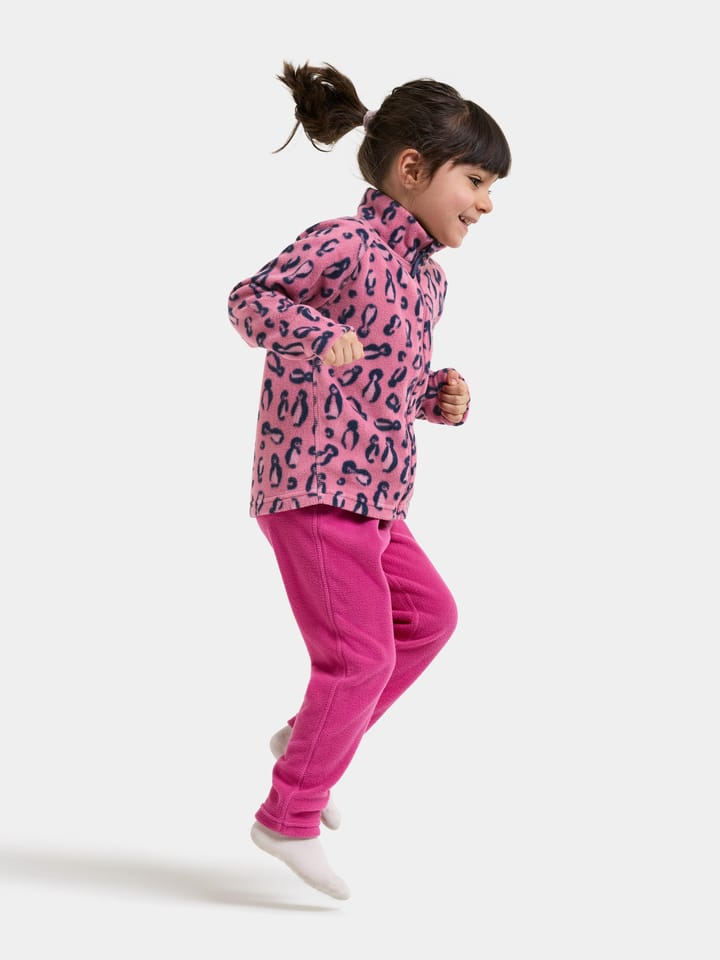 Didriksons Kids' Monte Printed Full-Zip Penguino Pink Didriksons