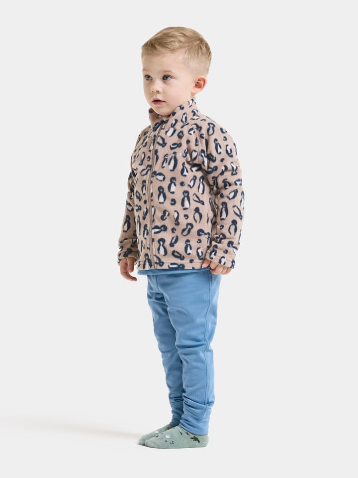Didriksons Kids' Monte Printed Full-Zip Penguino Beige Didriksons
