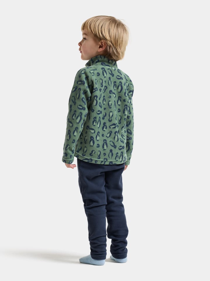Didriksons Kids' Monte Printed Full-Zip Penguino Green Didriksons