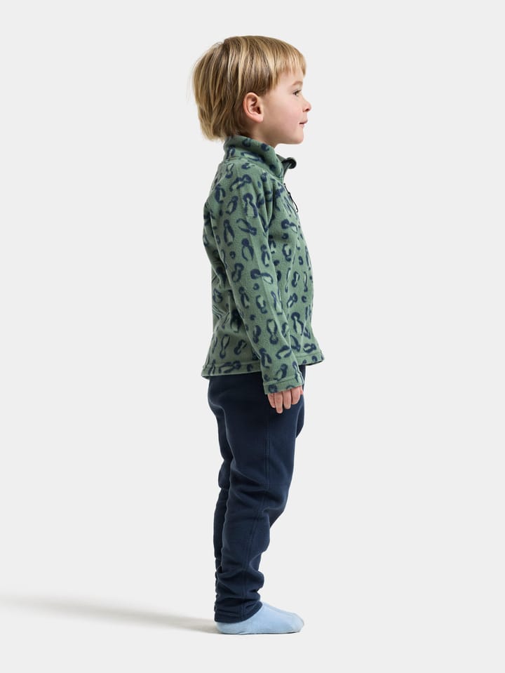 Didriksons Kids' Monte Printed Full-Zip Penguino Green Didriksons