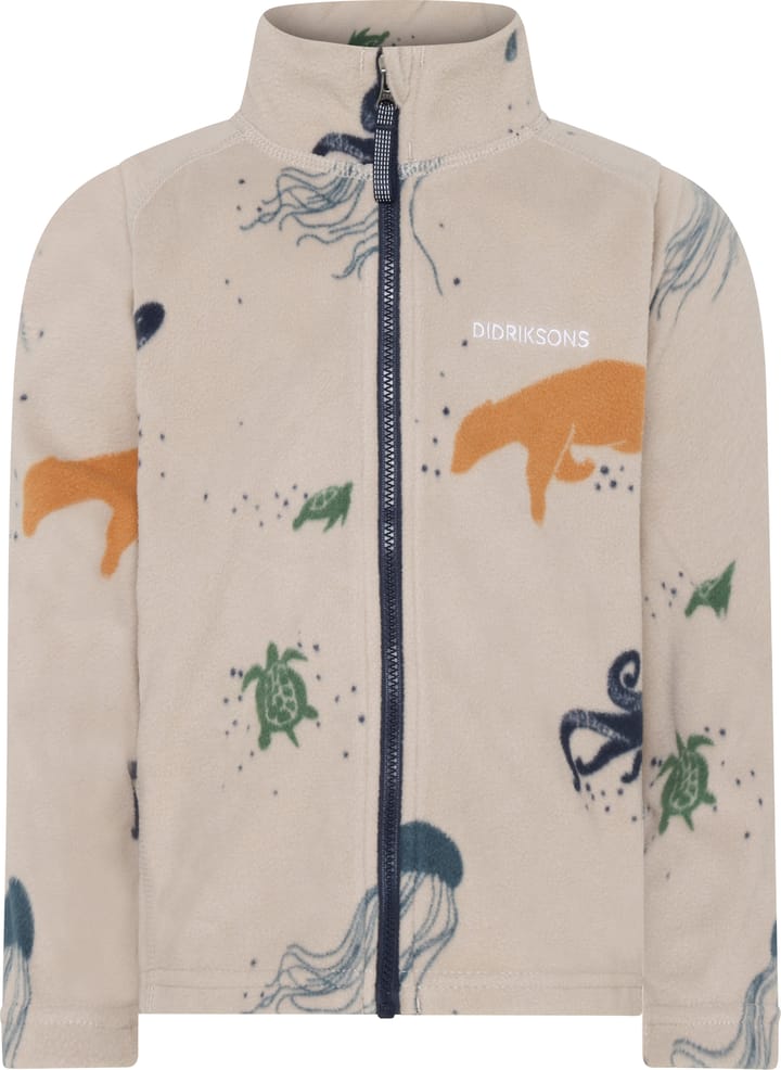 Didriksons Kids' Monte Printed Full Zip 10 Winter Ocean Multi Didriksons