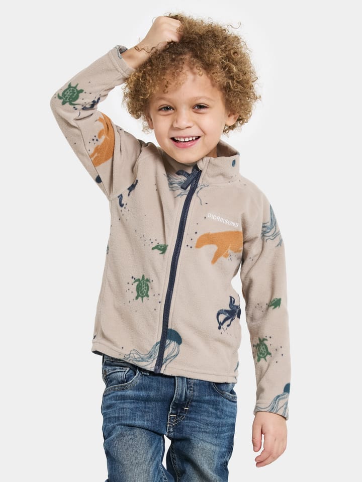 Didriksons Kids' Monte Printed Full Zip 10 Winter Ocean Multi Didriksons