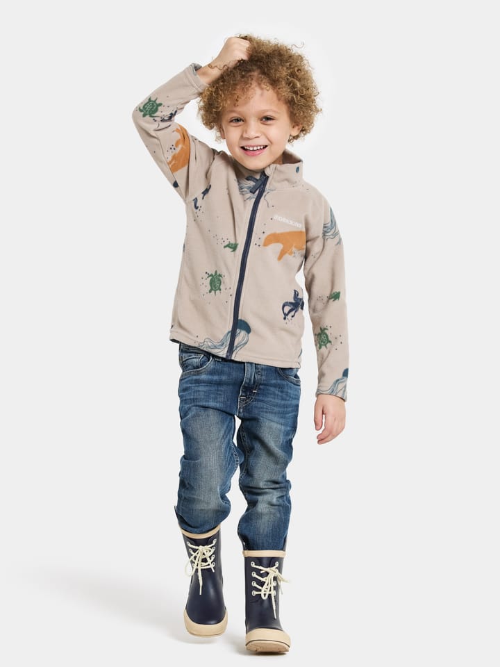 Didriksons Kids' Monte Printed Full Zip 10 Winter Ocean Multi Didriksons