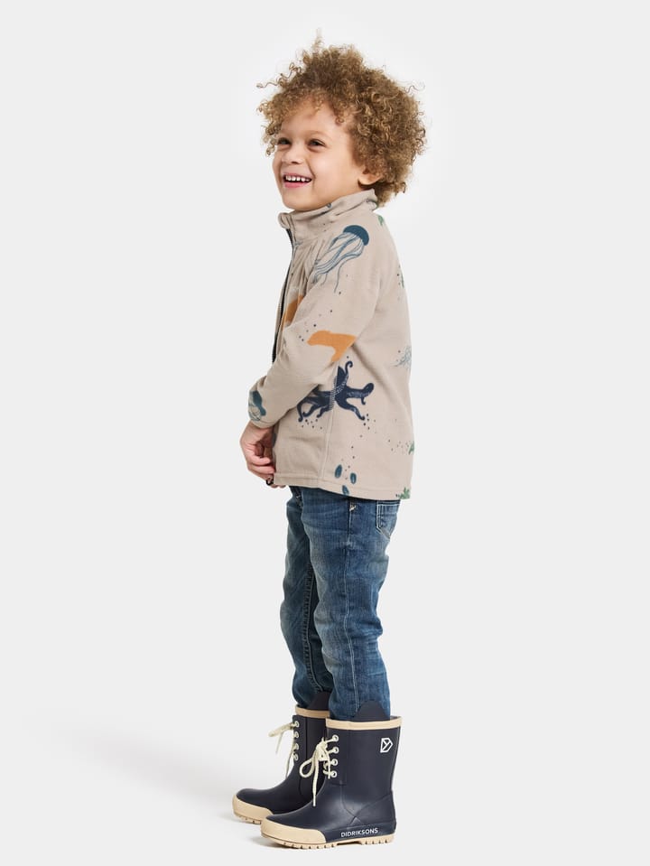 Didriksons Kids' Monte Printed Full Zip 10 Winter Ocean Multi Didriksons