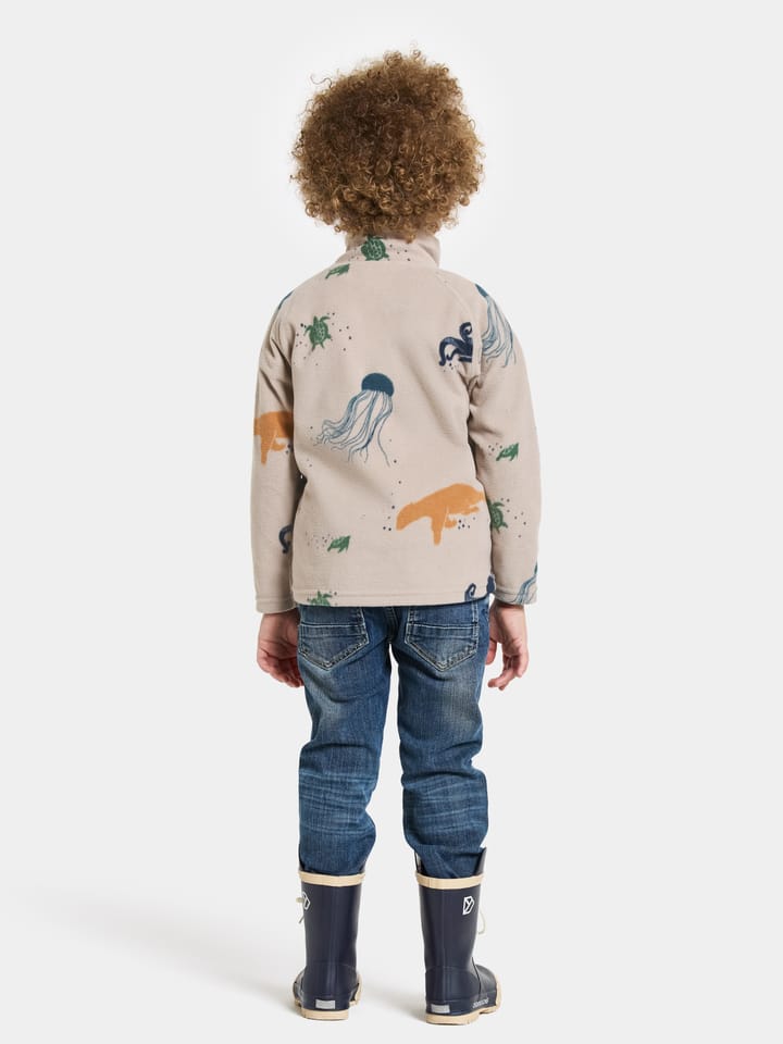 Didriksons Kids' Monte Printed Full Zip 10 Winter Ocean Multi Didriksons
