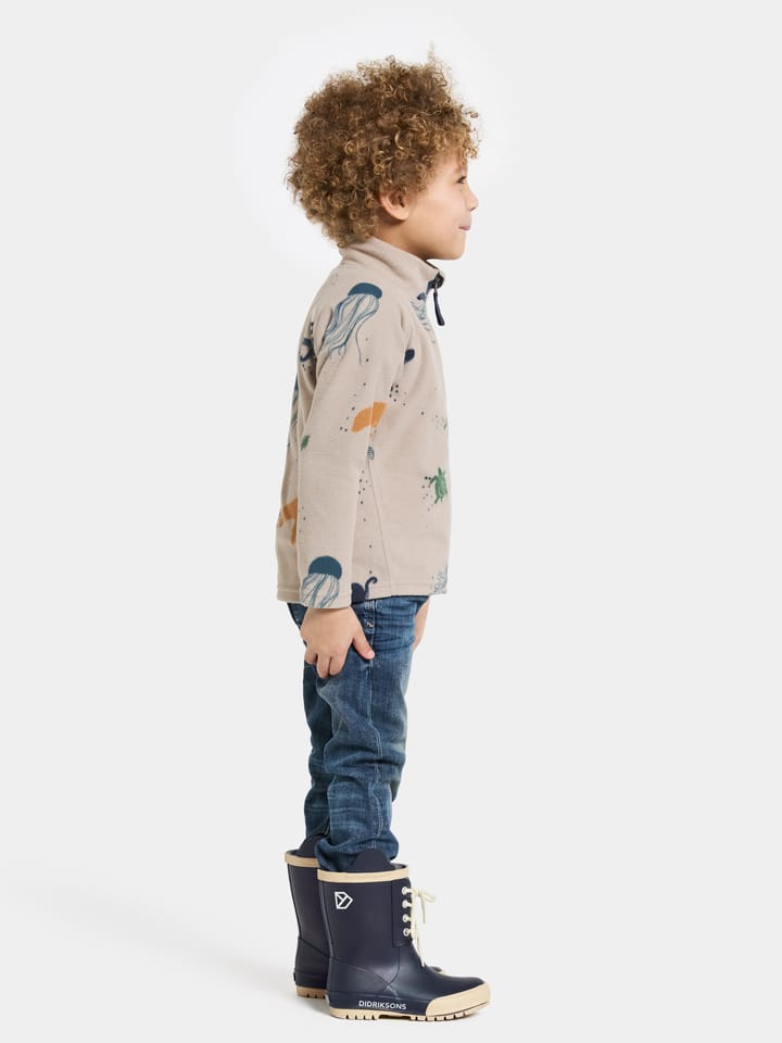 Didriksons Kids' Monte Printed Full Zip 10 Winter Ocean Multi Didriksons